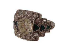 Art Deco  Platinum Diamond Ring